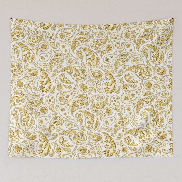 Item preview, Gold White Teardrop pattern In Golden Style designed and sold by Patternawy.