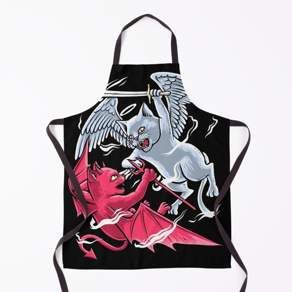 Item preview, angel and demon cat designed and sold by Design_for_merch.