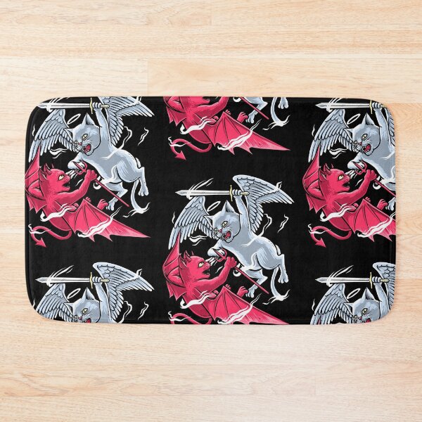 Item preview, angel and demon cat designed and sold by Design_for_merch.