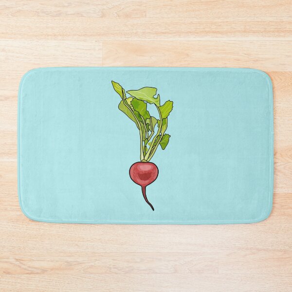 Item preview, Radish cartoon illustration designed and sold by Misscartoon.