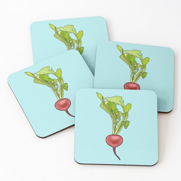 Item preview, Radish cartoon illustration designed and sold by Misscartoon.