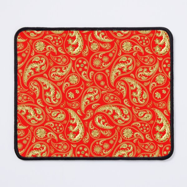 Item preview, Red Gold Teardrop pattern In Golden Style designed and sold by Patternawy.
