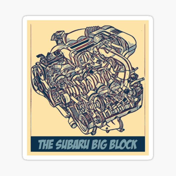 EG33 Subaru Big Block Sticker