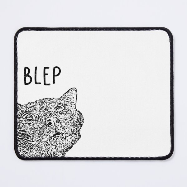 Item preview, Adorable Cat Funny Blep Face Stamp Black and White designed and sold by theredfoxs.