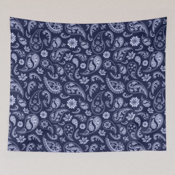 Item preview, White Blue Teardrop Pattern designed and sold by Patternawy.