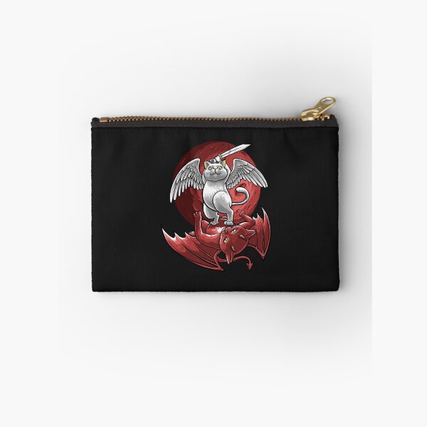 Item preview, funny angel and demon cat designed and sold by Design_for_merch.