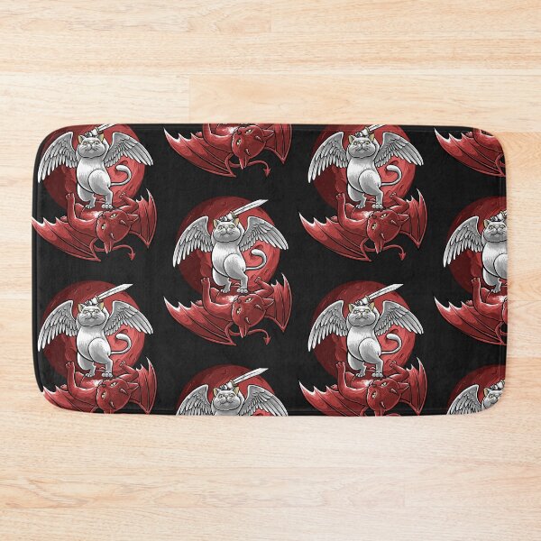 Item preview, funny angel and demon cat designed and sold by Design_for_merch.