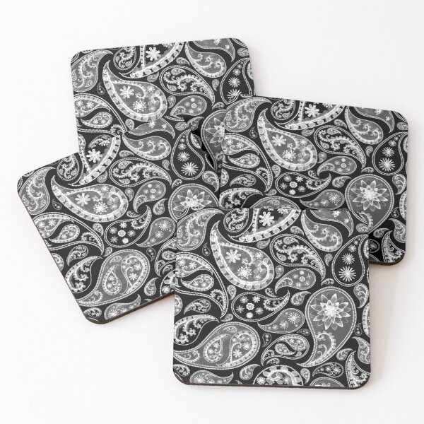 Item preview, Black White Teardrop Pattern designed and sold by Patternawy.