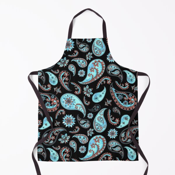 Item preview, Black Cyan Blue Teardrop Pattern designed and sold by Patternawy.