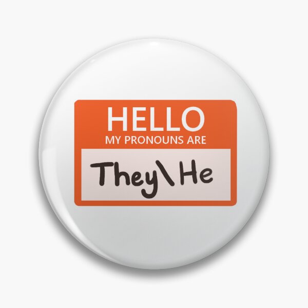 Item preview, They/ He Pronoun Intro designed and sold by DanteGonzalez.