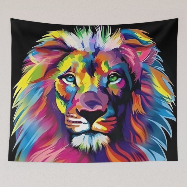 Item preview, BANKSY | Rainbow Lion designed and sold by BanksyStore.
