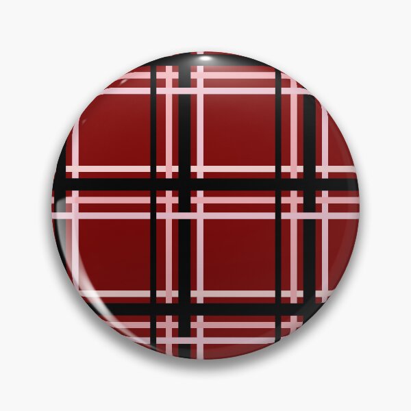 Item preview, Black and Pink Lines Symmetry Checked Square Geometric Red Pattern designed and sold by Moyanana.