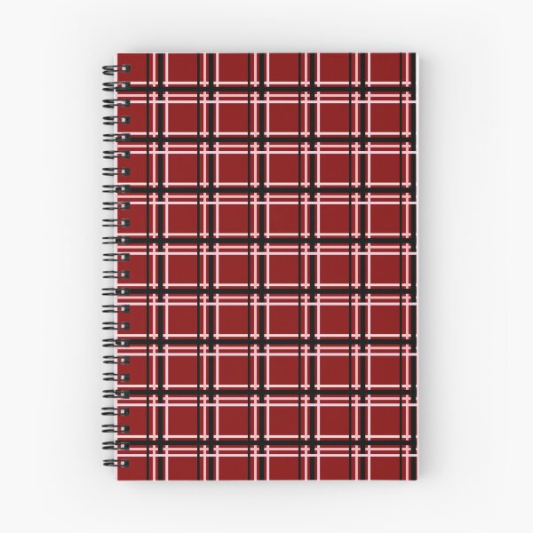 Item preview, Black and Pink Lines Symmetry Checked Square Geometric Red Pattern designed and sold by Moyanana.