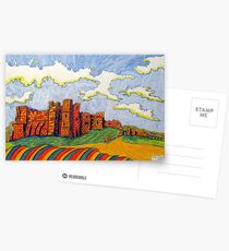 238 - BAMBURGH CASTLE - DAVE EDWARDS - COLOURED PENCILS - 2008 Postcards