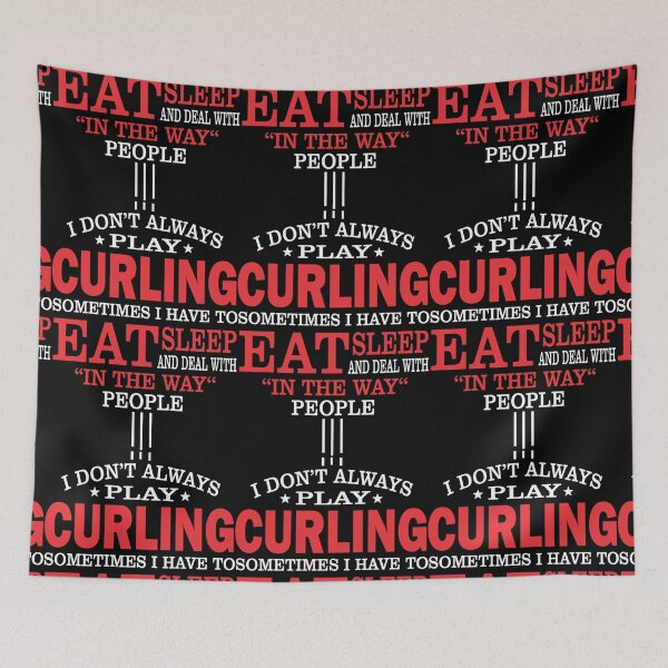 Item preview, Curling Players Funny Statement Gift  Sticker designed and sold by BeatricHowell.
