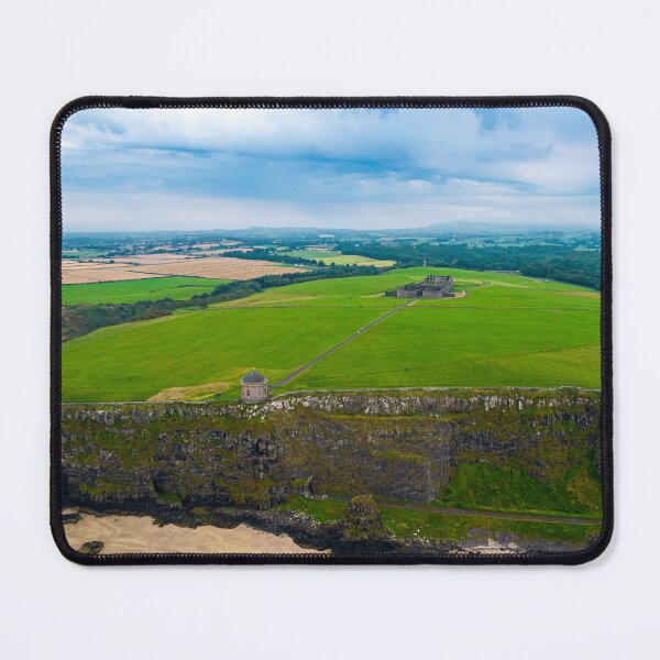 Item preview, Aerial view Downhill House and Mussenden Temple. Castlerock, Northern Ireland designed and sold by PetroliniVideo.