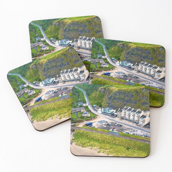 Item preview, Aerial view of the hotels near Downhill House. Castlerock, Northern Ireland designed and sold by PetroliniVideo.