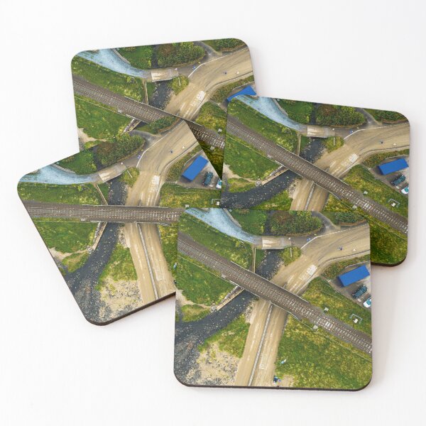 Item preview, Aerial view of the railway near Downhill House. Castlerock, Northern Ireland designed and sold by PetroliniVideo.