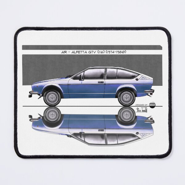 Item preview, Azaziel Original Series - Drawing of AR - Alfetta Gtv (116) in Blu Pervinca designed and sold by Azaziel.