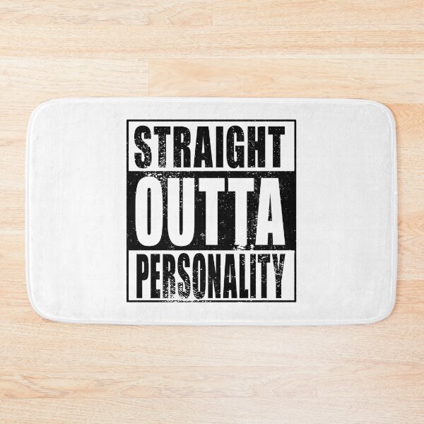 Artikelvorschau, Straight Outta Personality (schwarz) entworfen und verkauft von SolidEarthArt.
