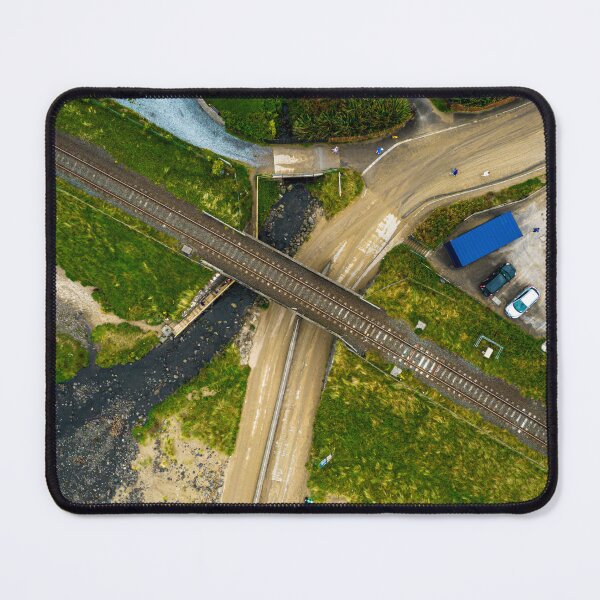 Item preview, Aerial view of the railway near Downhill House. Castlerock, Northern Ireland designed and sold by PetroliniVideo.