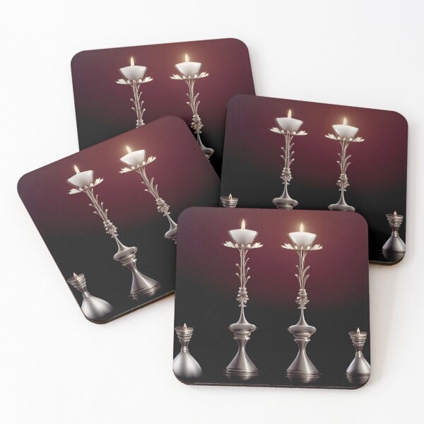 Item preview, a group of three candles sitting on top of a table designed and sold by DesignAtYO.