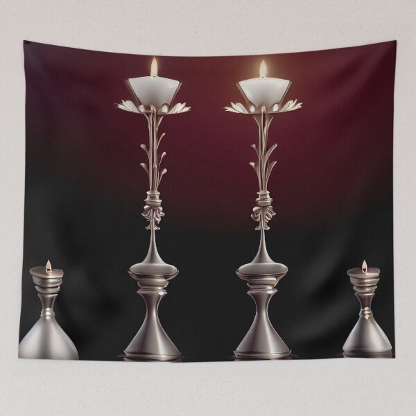 Item preview, a group of three candles sitting on top of a table designed and sold by DesignAtYO.