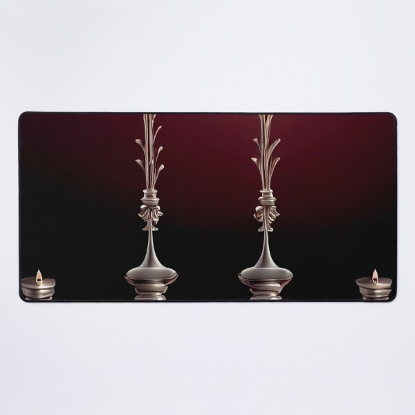 Item preview, a group of three candles sitting on top of a table designed and sold by DesignAtYO.