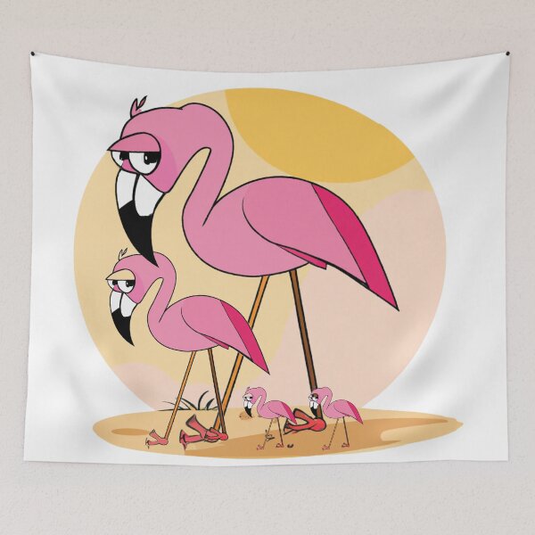 Item preview, Flamingo Entourage  designed and sold by WildPenDesign.