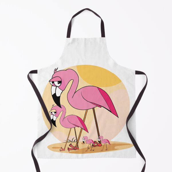 Aperçu de l'œuvre Entourage de flamants roses créée et vendue par WildPenDesign.