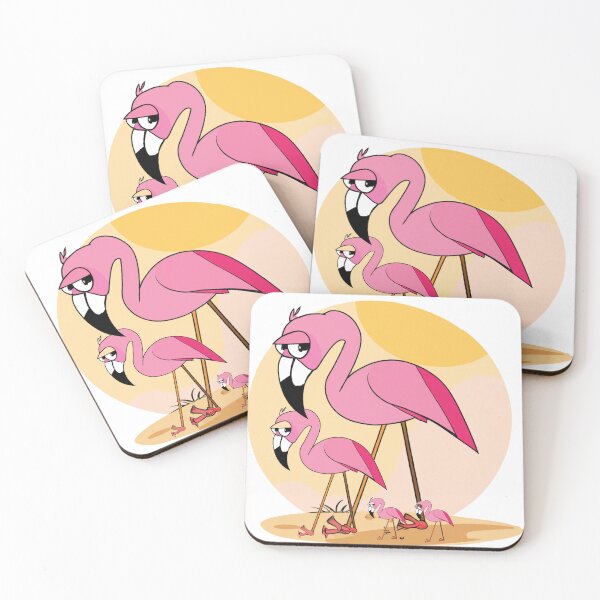 Item preview, Flamingo Entourage  designed and sold by WildPenDesign.