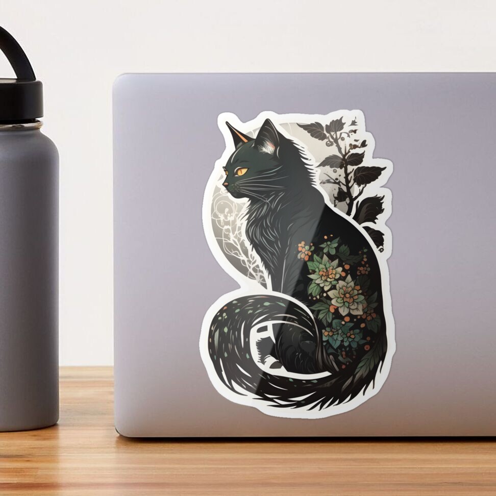 46pcs Black Cat Sticker Set – KUMA Stationery & Crafts