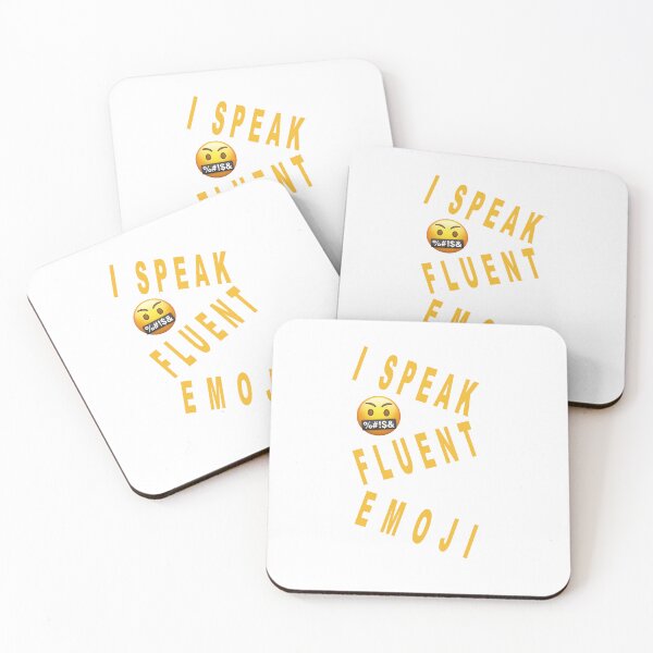 Item preview, i speak fluent emoji designed and sold by muta1993.