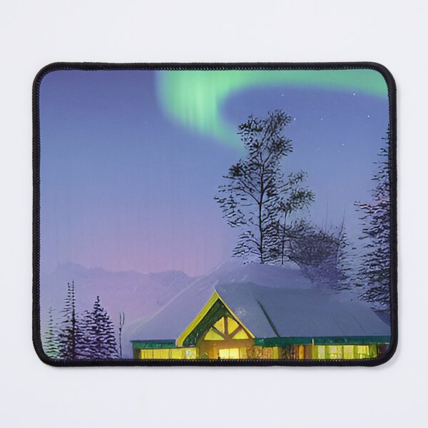 Item preview, Finland northern lights  aurora travel poster designed and sold by Arctic frame studio.