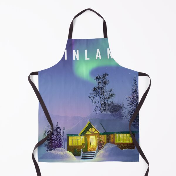 Item preview, Cartel de viaje de la aurora de la aurora boreal de finlandia designed and sold by Arctic frame studio.