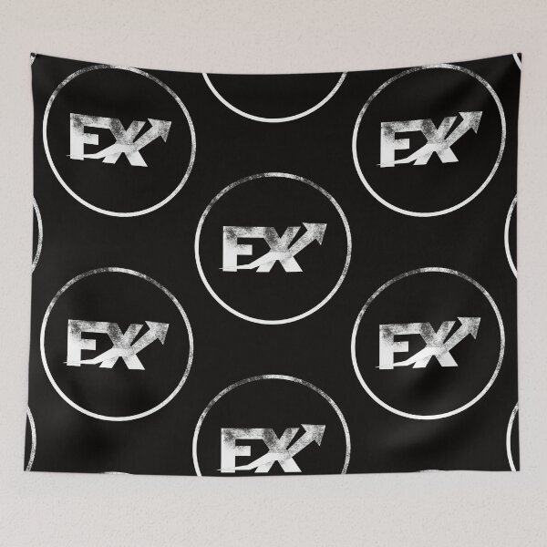 Item preview, Fx , forex or foreign exchange trading round Distressed logo Sticker designed and sold by EarleneParisian.