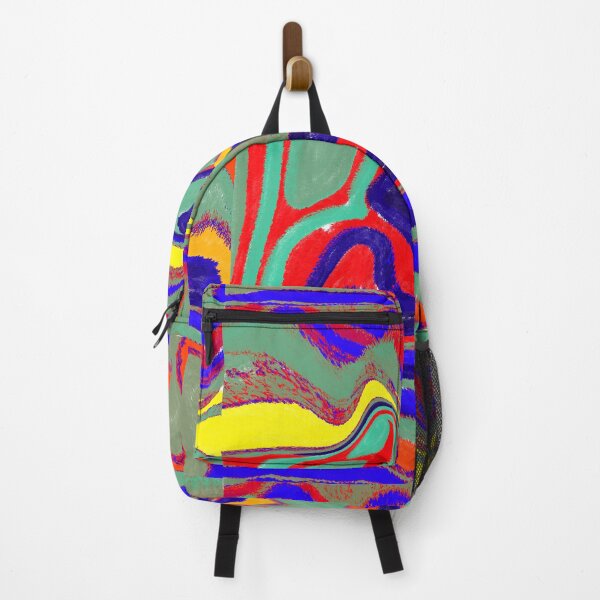 Item preview, artwork abstract vintage pop art green neon blue dominant designed and sold by lordcobra.