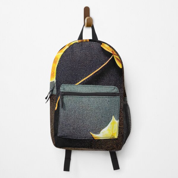 Item preview, a yellow leaf laying on a black surface designed and sold by DesignAtYO.