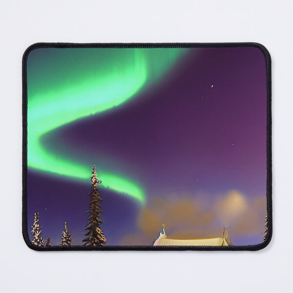 Item preview, Finland, northern lights,  aurora, travel poster designed and sold by Arctic frame studio.