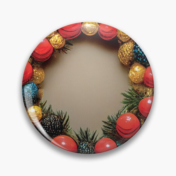 Artikelvorschau, a christmas wreath made of pine cones and balls entworfen und verkauft von DesignAtYO.