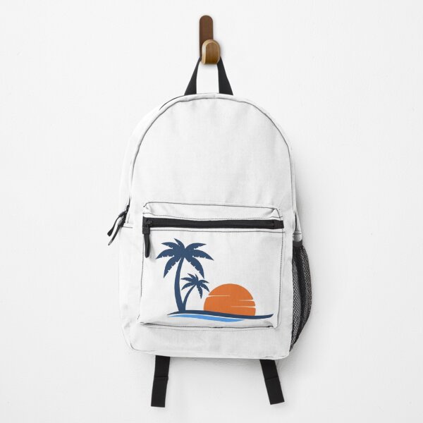 Item preview, Palm tree with wave and sunset art designed and sold by Andramedia.