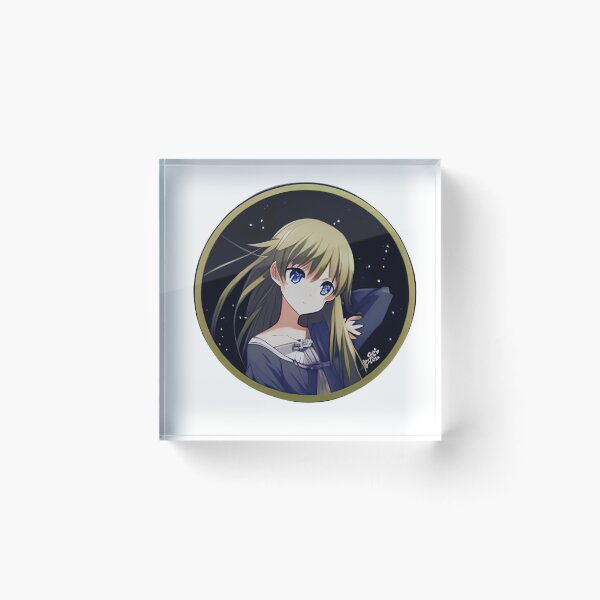 Item preview, Golden-haired Anime Beauty : Ayara Kikuchi Sticker designed and sold by IdyayaouART.