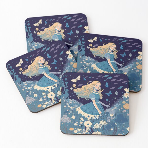 Item preview, Blue Alice in wonderland designed and sold by tinkertailorart.