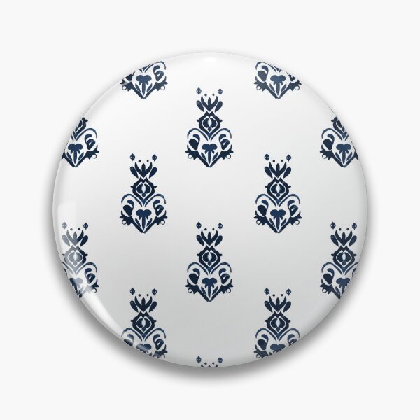 Item preview, Minimal navy blue ikat seamless pattern designed and sold by lkanisa.
