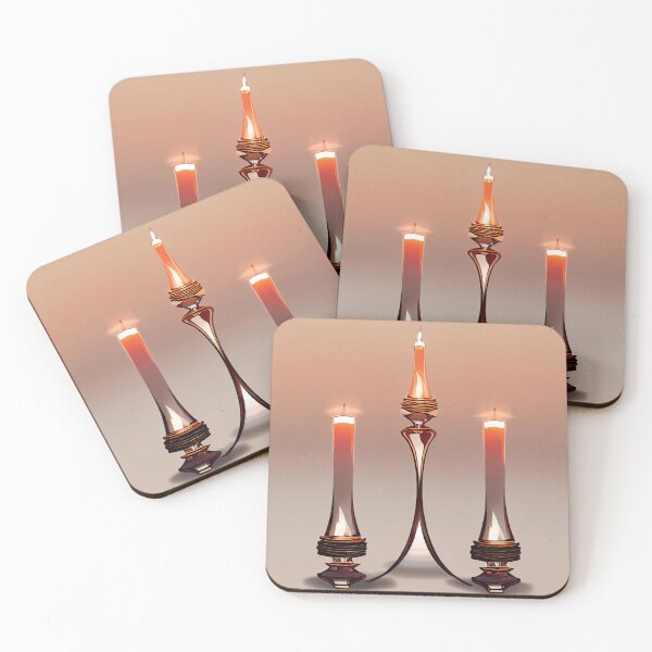 Item preview, a candle holder with two candles in it designed and sold by DesignAtYO.