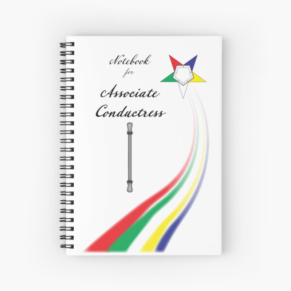 Item preview, Associate Conductress’s Notebook for Order of the Eastern Star, OES inspired symbol  designed and sold by photonxt.