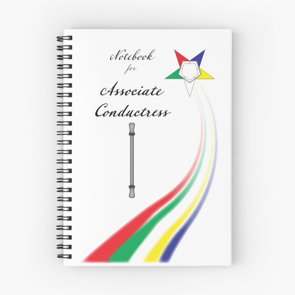 Item preview, Associate Conductress’s Notebook for Order of the Eastern Star, OES inspired symbol  designed and sold by photonxt.