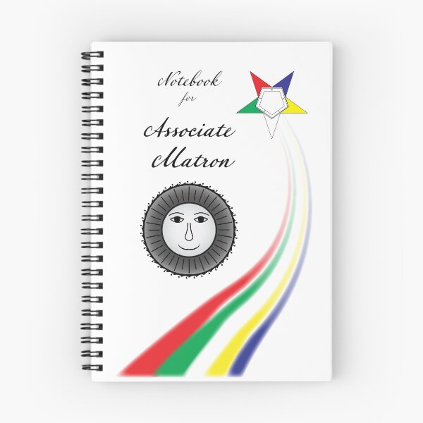 Item preview, Associate Matron’s Notebook for Order of the Eastern Star, OES inspired symbol  designed and sold by photonxt.