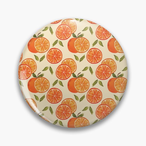 Item preview, Oranges in Yellow Background designed and sold by Blanca-and-Rose.