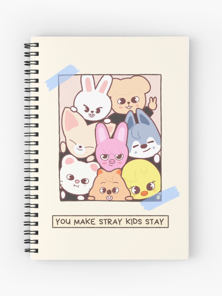 Stray kids - skzoo Spiral Notebook by MomosDrawing